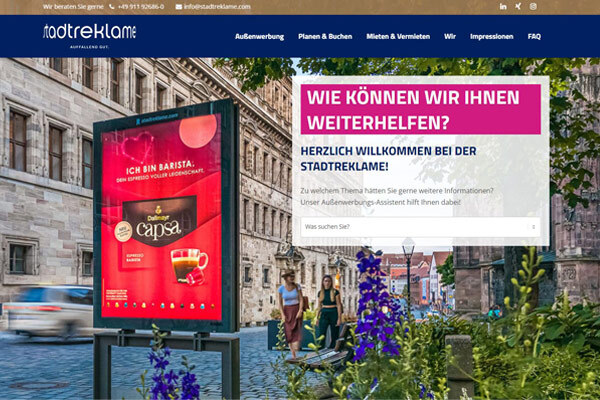 Relaunch unserer Website - Stadtreklame Nürnberg