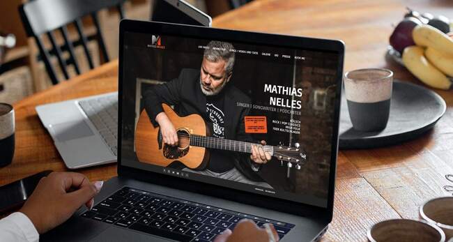 Website für Mathias Nelles - Singer, Songwriter und Podcaster