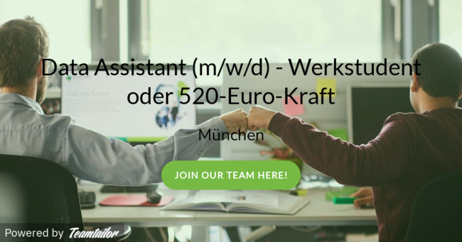 Data Assistant (m/w/d) - Werkstudent oder 520-Euro-Kraft - Easyfairs Germany
