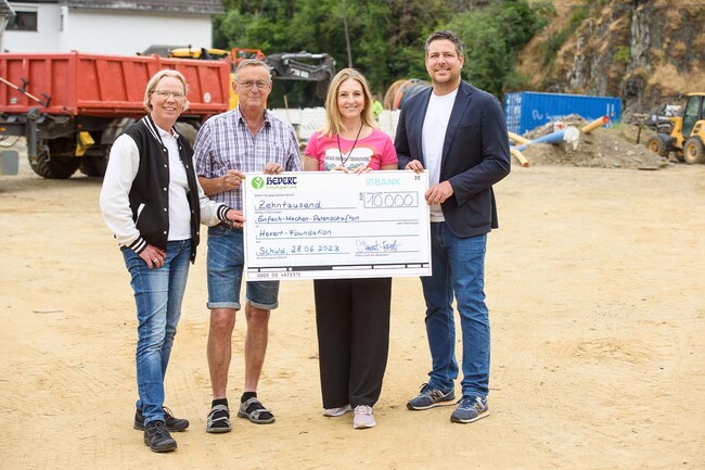 Hevert spendet 10.000 € für den Wiederaufbau des Ahrtals