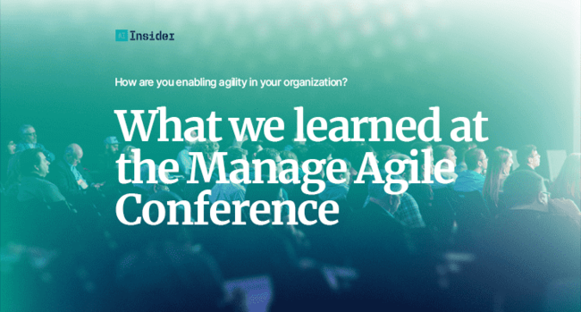 What we learned at the Manage Agile Conference - AI Insider