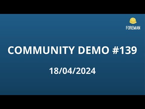 Foreman Community Demo #139