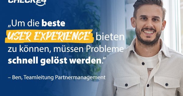 Ben, Teamleitung Partnermanagement - CHECK24 Karriere