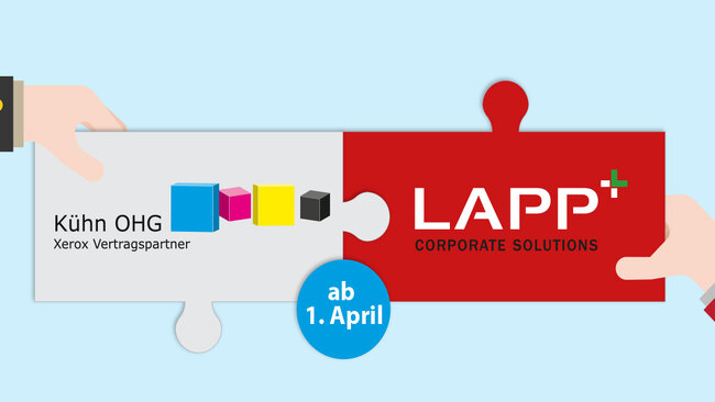 Kühn OHG wird ab dem 01. April zu LAPP OHG - Xerox Vertragspartner