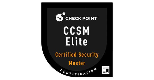 Check Point Certified Security Master Elite - CCSM Elite was issued by Check Point Software Technologies to Jean-François Portmann.