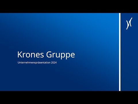 Unternehmenspräsentation Krones 2024