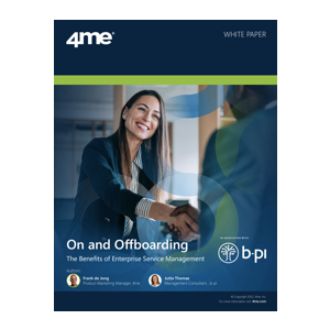 On and Offboarding with 4me - 4me
