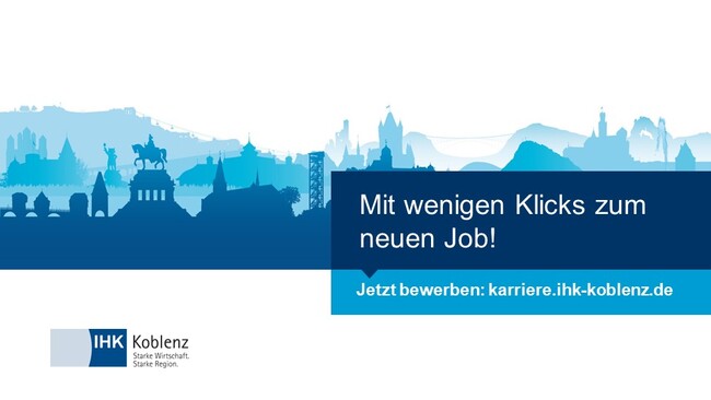 Stellenangebot Mitarbeiter Kundenzentrum (m/w/d) bei IHK Koblenz Jobportal