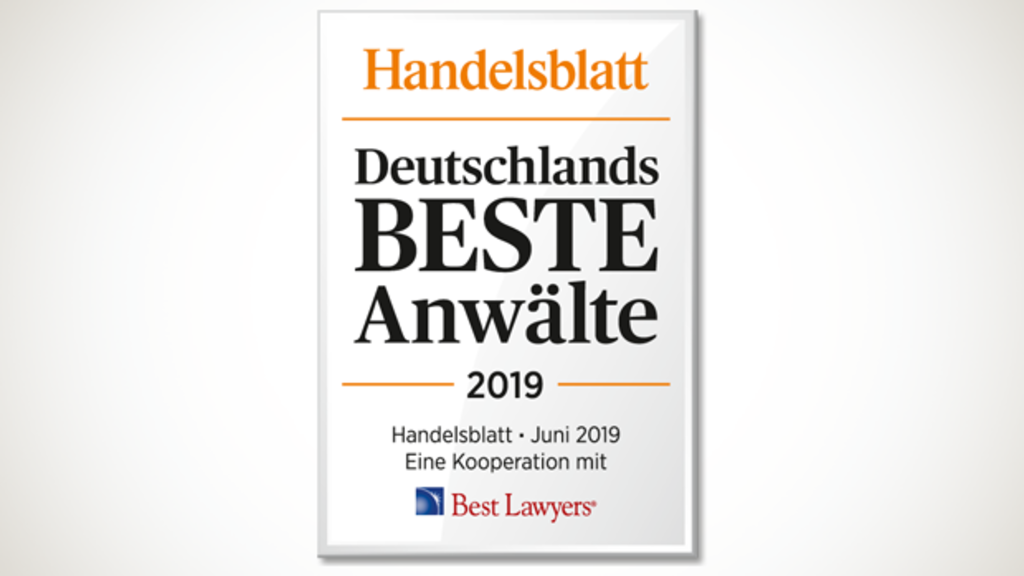 Best Lawyers: Die besten Anwälte und Kanzleien Deutschlands 2019