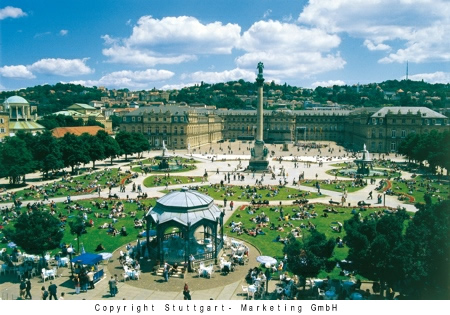 Bild vom Schlossplatz Stuttgart / Copyright Stuttgart-Marketing GmbH