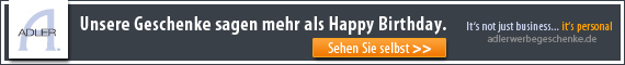 Unsere Geschenke sagen mehr als Happy Birthday. 